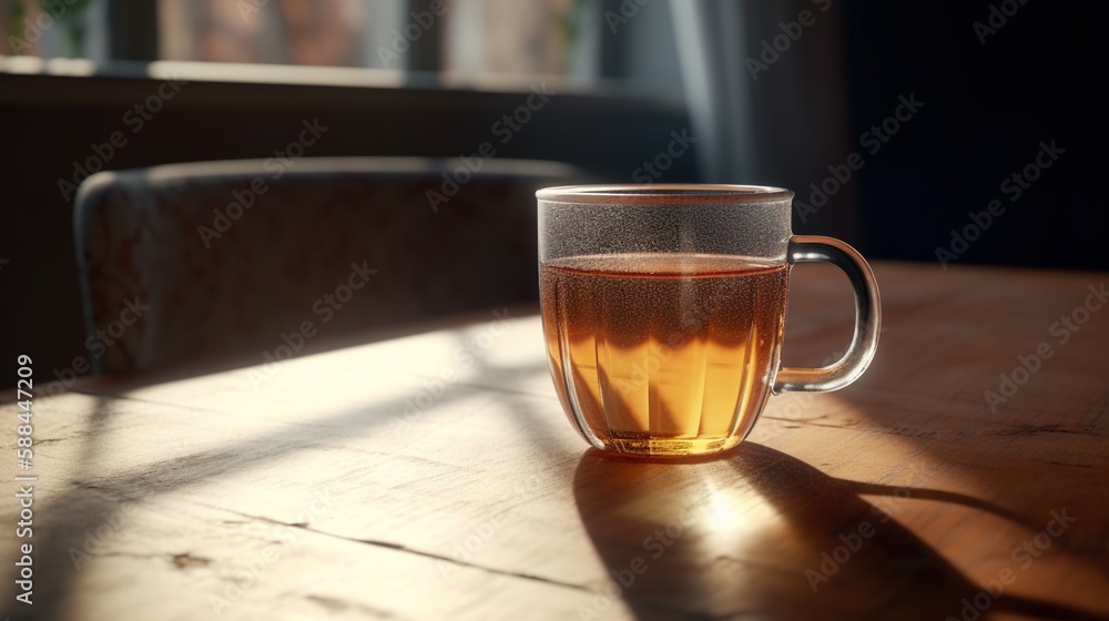glass of beer on wooden table AI Generated glass of beer on wooden table AI Generated