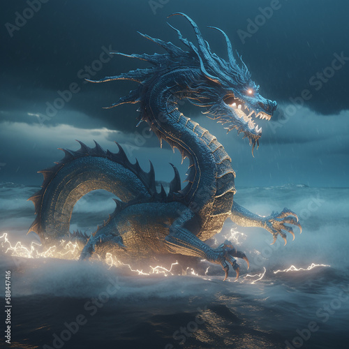 dragon on the water © Andrii Yablonskyi
