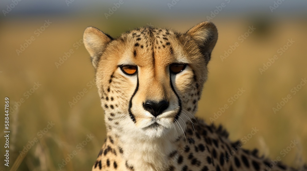 portrait of cheetah AI Generated portrait of cheetah AI Generated