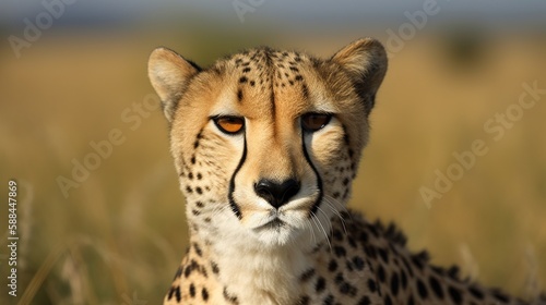 portrait of cheetah AI Generated