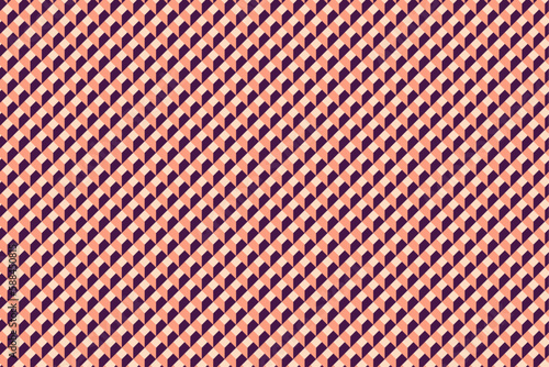 Geometric rhombus background. Vector seamless pattern with isometric blocks.