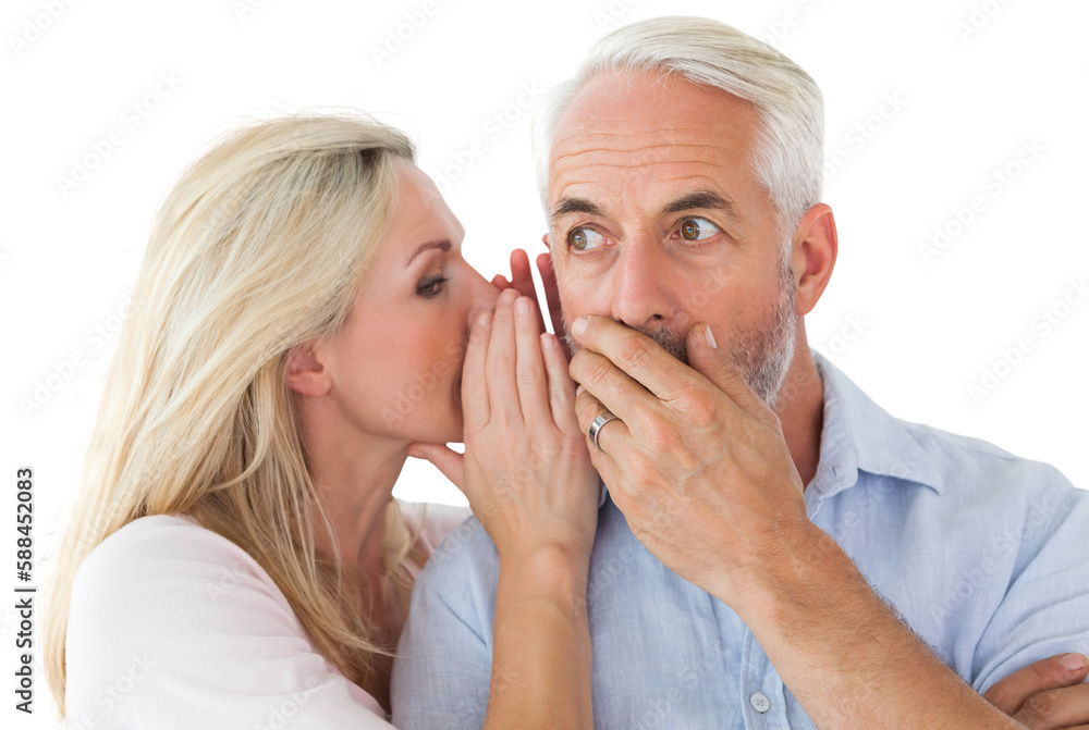 Couple gossiping together