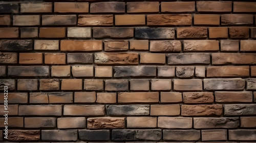Brown Brick Wall Texture Background for Exterior Factory