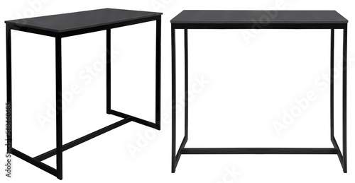 High bar table. Element of the interior. Isolated from the background