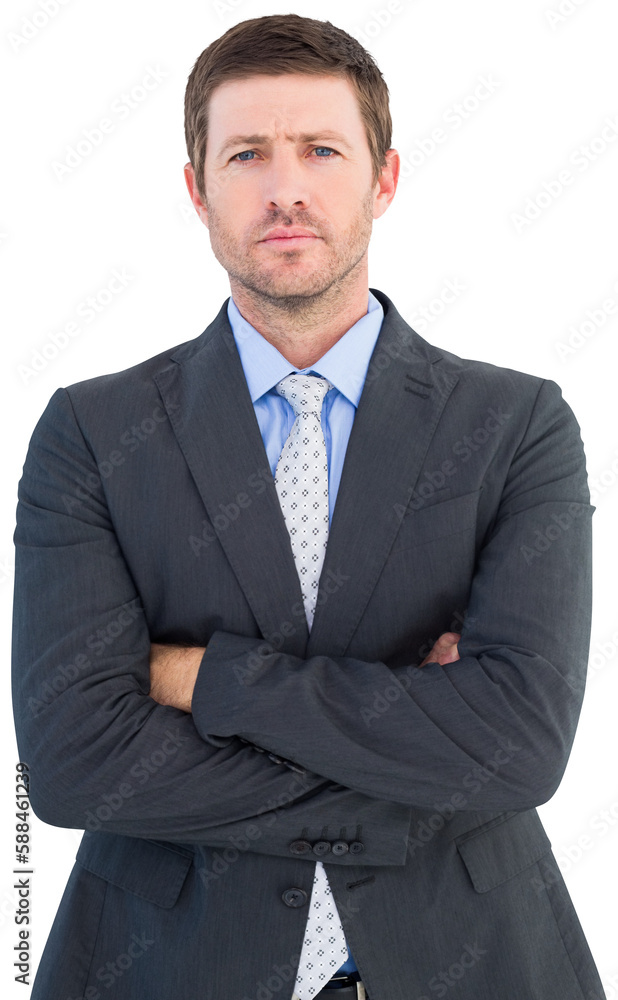 Businessman looking at the camera
