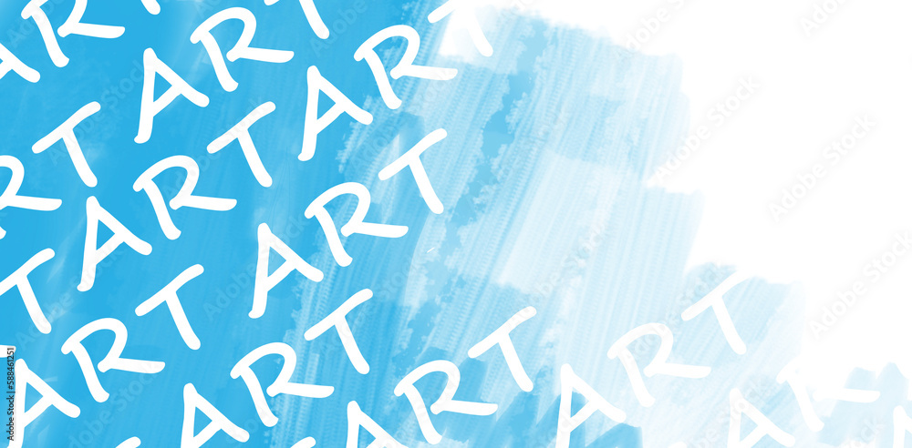 Fototapeta premium Graphic image of art text on chalkboard