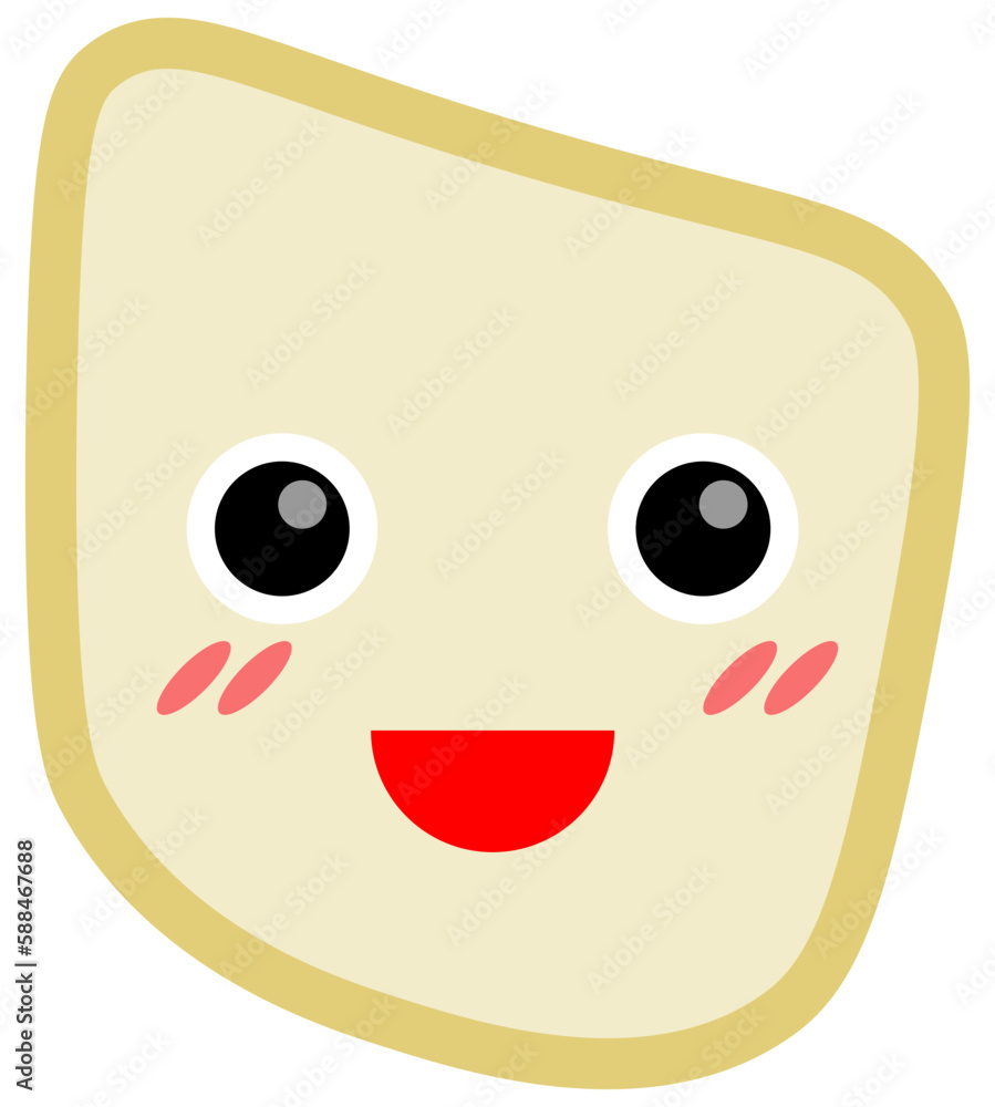 Fototapeta premium Smile shape icon. Vector illustration.