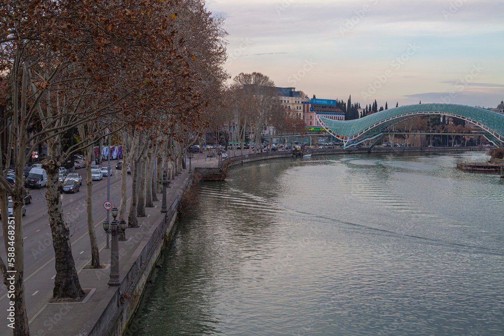 Fototapeta premium bridge over the river