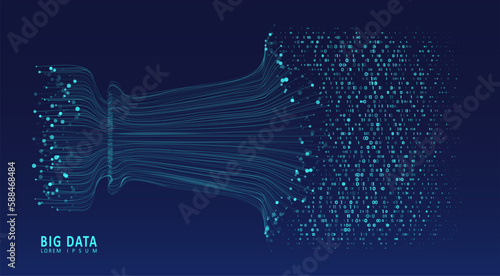 Abstract infographics visualization.