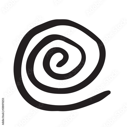 Vector image of spiral pattern