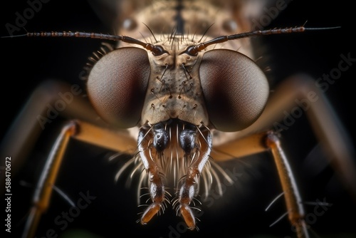 Macro of a Fly | Created with Generative AI