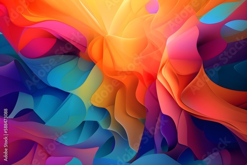 abstract colorful background with waves