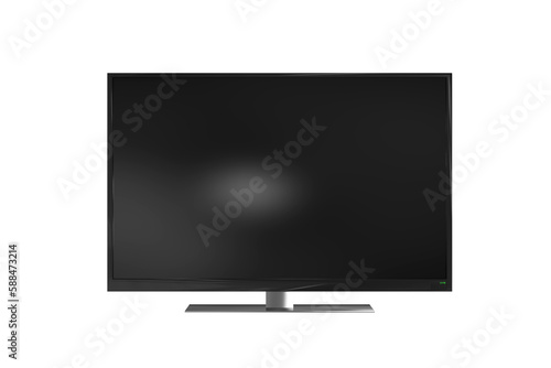 Black television set