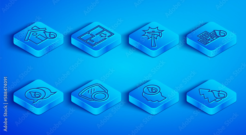 Set line Fire in burning house, Evacuation plan, Firefighter axe, Gas mask, buildings, Telephone call 911 and Burning forest tree icon. Vector Set line Fire in burning house, Evacuation plan, Firefighter axe, Gas mask, buildings, Telephone call 911 and Burning forest tree icon. Vector
