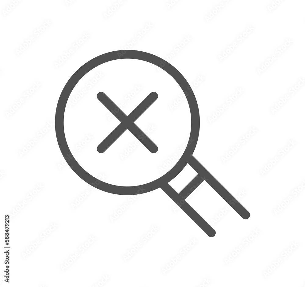 Reject related icon outline and linear symbol.
Reject related icon outline and linear symbol.