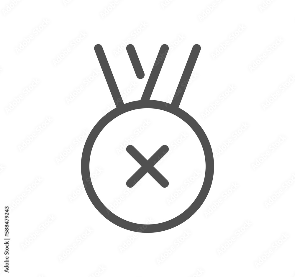 Reject related icon outline and linear symbol.
Reject related icon outline and linear symbol.