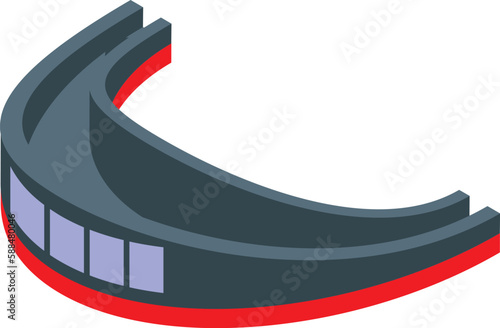Mouthguard appliance icon isometric vector. Dental guard. Boxing sport