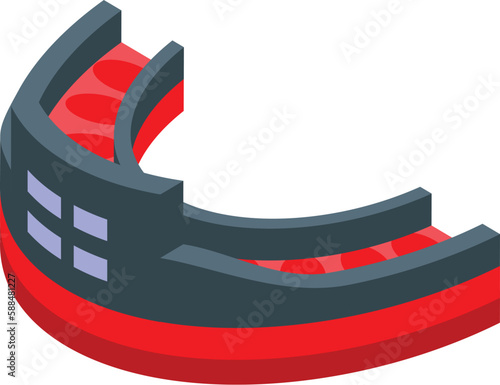 Protector mouthguard icon isometric vector. Dental guard. Sport care