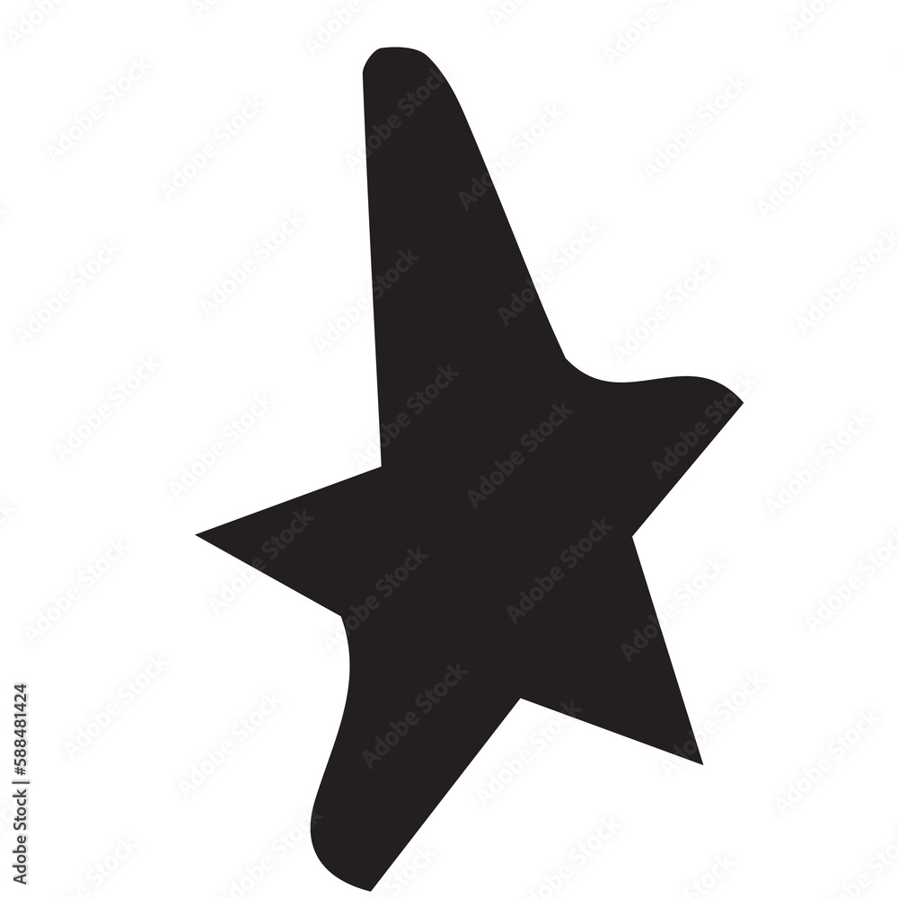 Obraz premium Digital image of star shape drawing