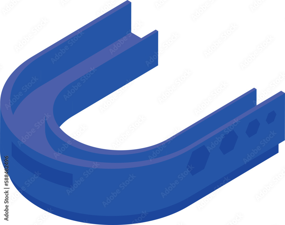 Mouth guard icon isometric vector. Dental care. Oral equipment Stock ...