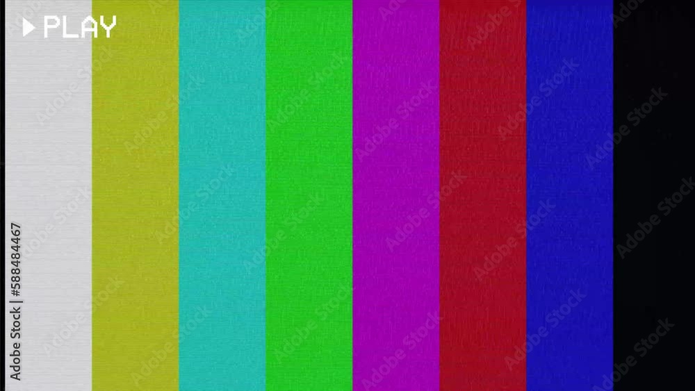 Color bars VHS Analog Noise And Glitches Color bars VHS Analog Noise And Glitches