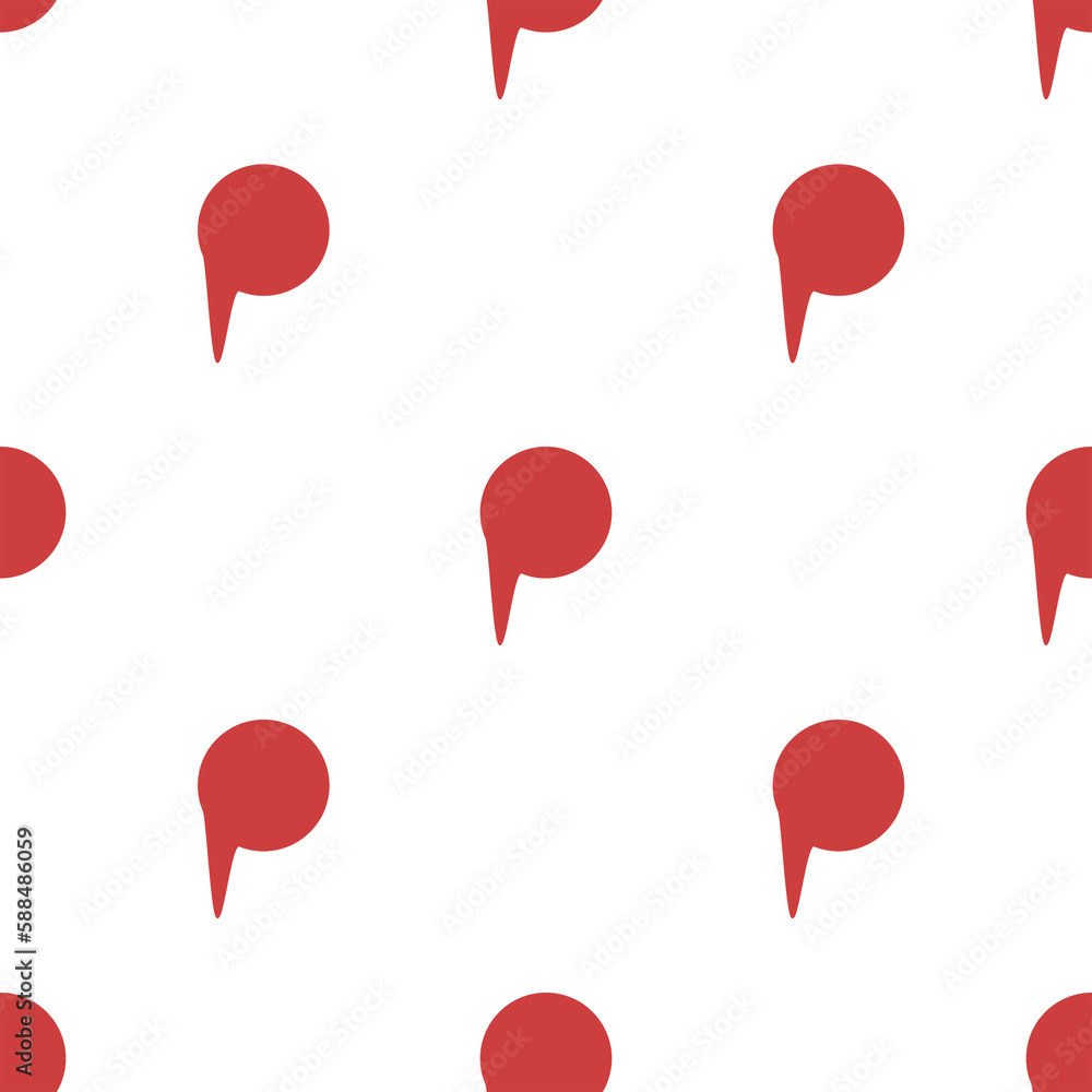 Digital image of speech bubble icon in red color Digital image of speech bubble icon in red color