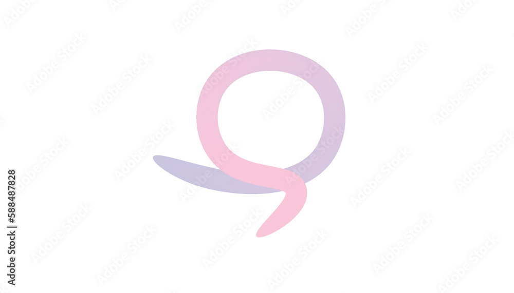 Pink and purple circle against white background Pink and purple circle against white background