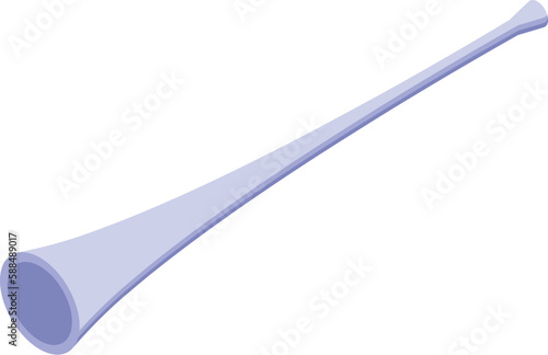 Football vuvuzela icon isometric vector. Soccer horn. Africa party