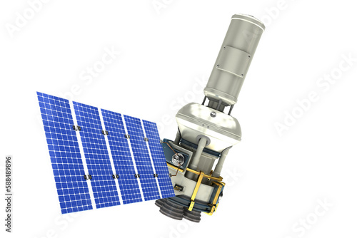 3d image of modern solar power satellite 