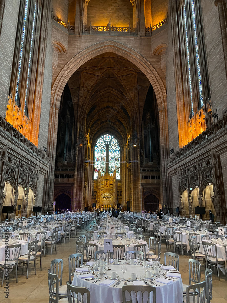 Liverpool, United Kingdom Liverpool Cathedral set for a giant event
