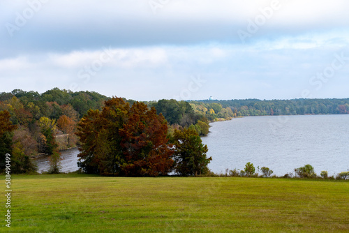 Ross R. Barnett Reservoir on the Pearl River. Often called the Rez, serves as the Mississippi's largest drinking water resource, managed by Pearl River Valley Water Supply District, near Natchez Trace photo