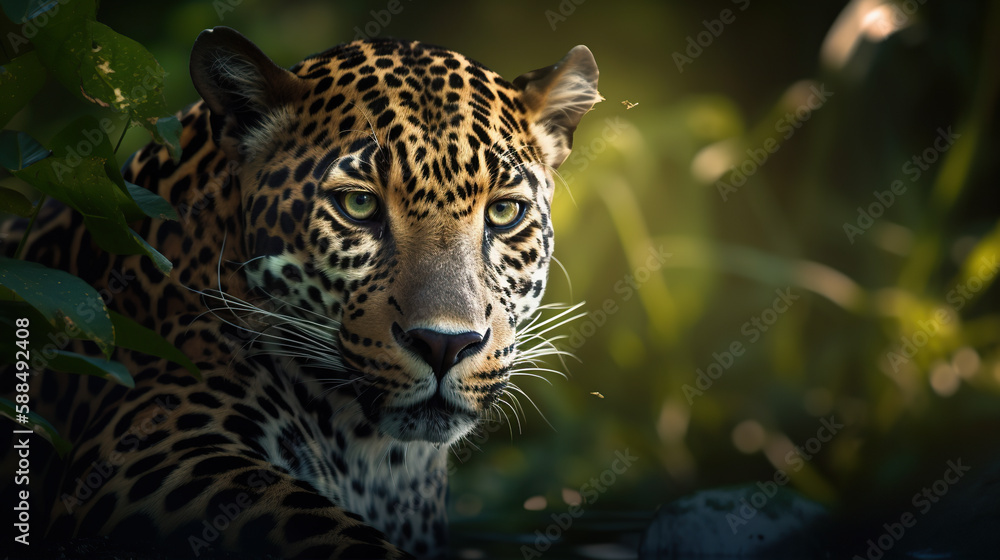 Obraz premium wildlife, a jaguar in its habitat