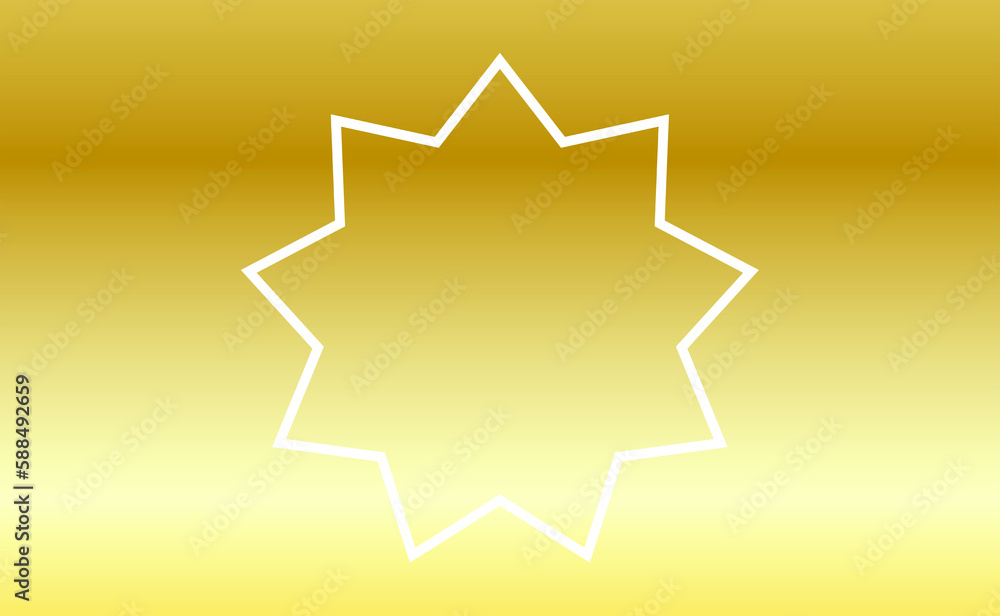 Geometric star shape Geometric star shape