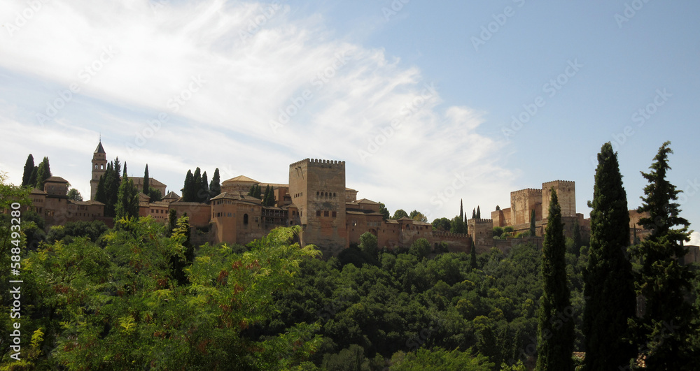 Spain Granada Alhambra View