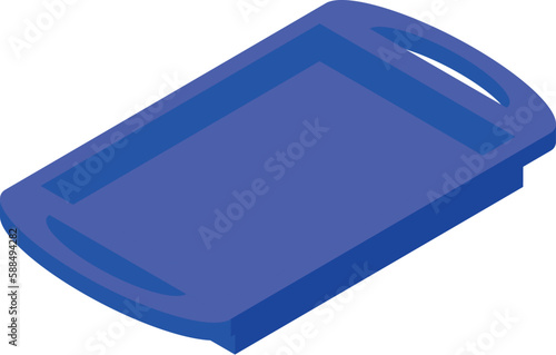Baking pan icon isometric vector. Metal dish. Mold equipment