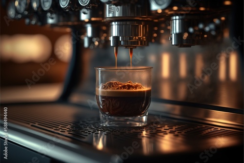 pouring coffee into a glass