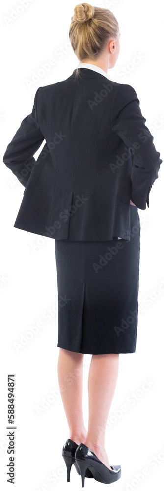 Businesswoman standing with hands on hips Businesswoman standing with hands on hips