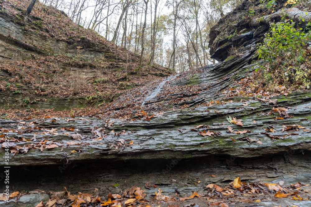 Jackson Falls near Natchez Trace Parkway in Tennessee. Bluffs and rock faces at Jackson Falls offer excellent technical climbing surrounded by a beautifully scenic area of Shawnee National Forest. Jackson Falls near Natchez Trace Parkway in Tennessee. Bluffs and rock faces at Jackson Falls offer excellent technical climbing surrounded by a beautifully scenic area of Shawnee National Forest.