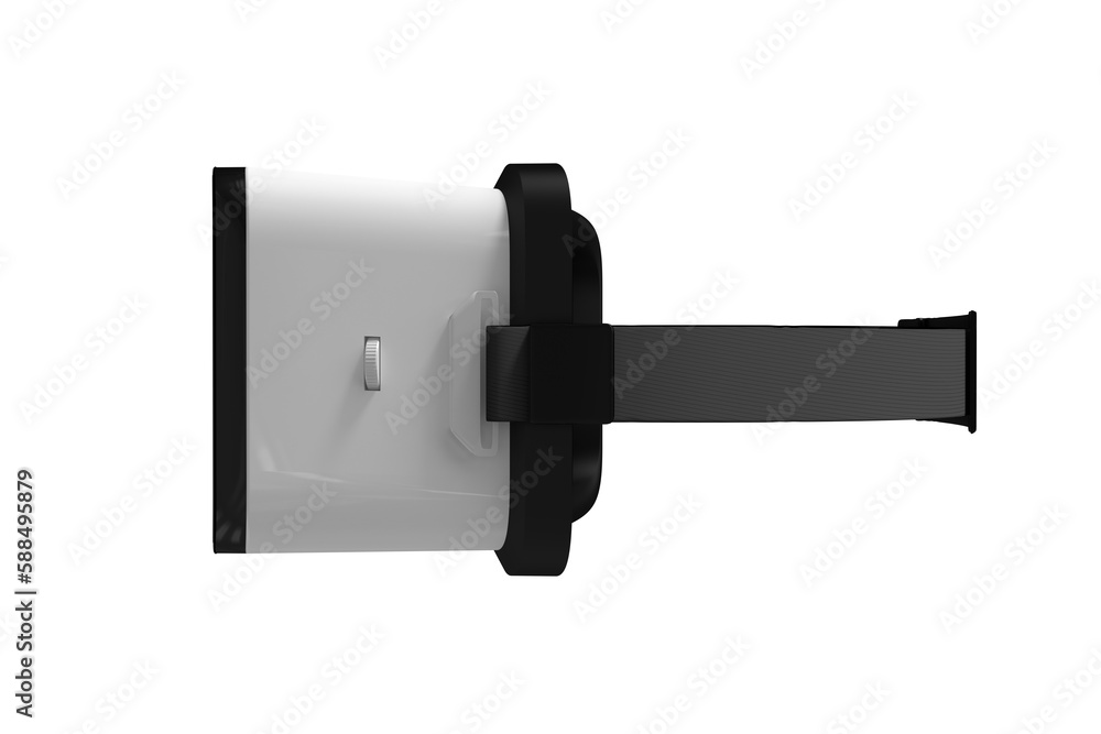 Digital image of white virtual reality simulator Digital image of white virtual reality simulator