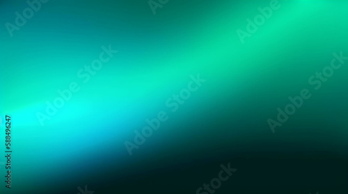 Light and dark green gradient smooth background. Generative AI
