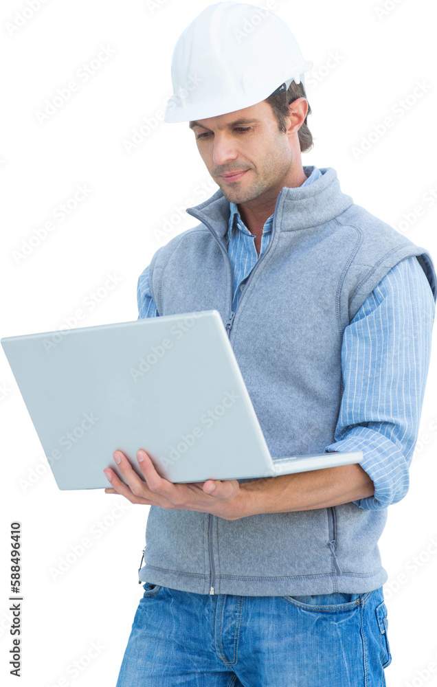 Architect using laptop Architect using laptop