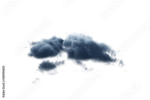 Digitally generated image of storm clouds 