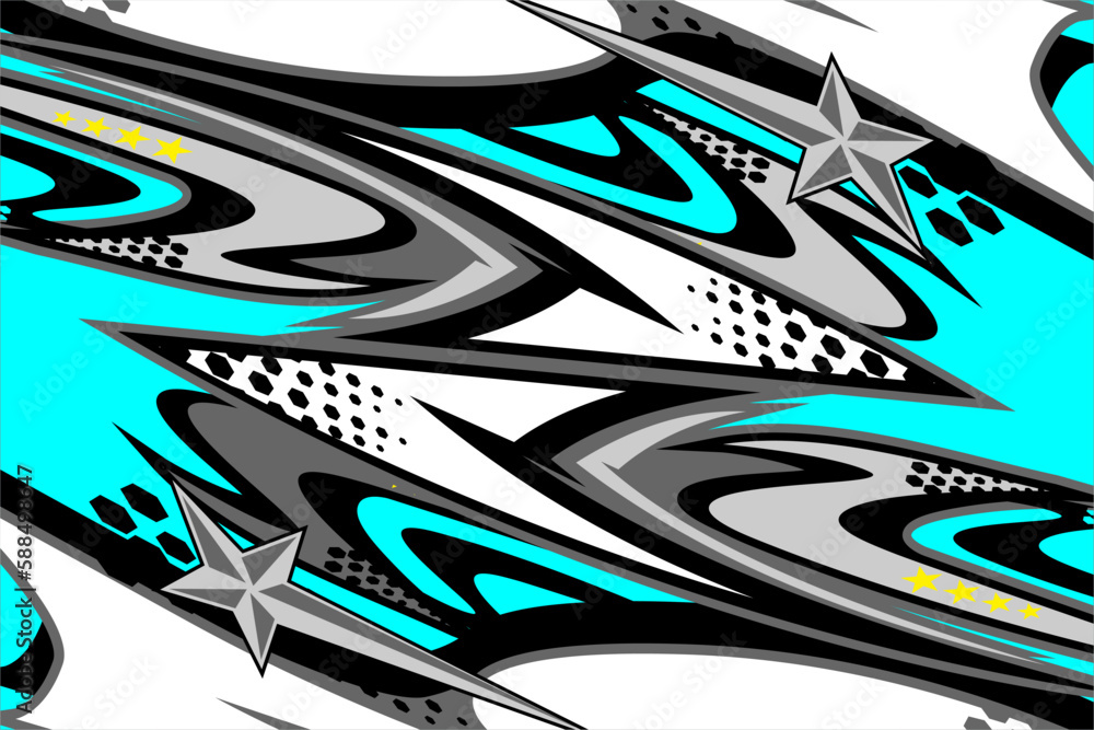 racing background vector design with unique line pattern with star