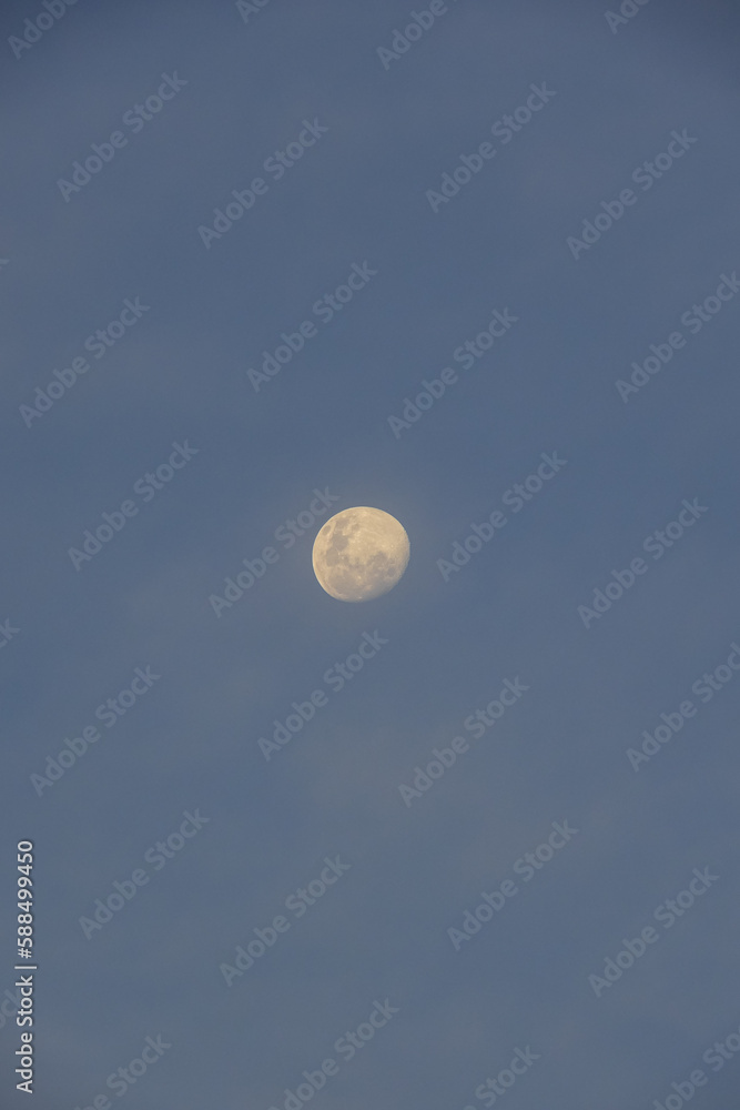 the shape of the moon on the 12th of Ramadan 1444 Hijri the shape of the moon on the 12th of Ramadan 1444 Hijri