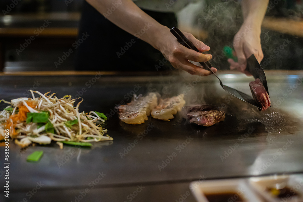 Teppanyaki, Japanese Cooking Teppanyaki, Japanese Cooking