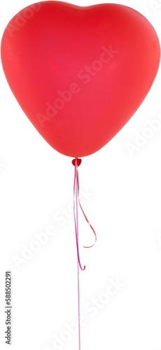 Valentines day pink heart balloon 