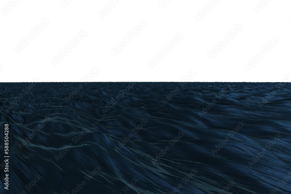 Obraz premium Ciemnoniebieski ocean