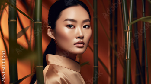 Asian Skincare Beauty Ad made with Generative AI 