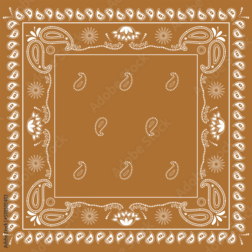 Grey bandana kerchief paisley fabric patchwork abstract vector seamless pattern.