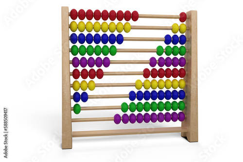 3D image of abacus toy